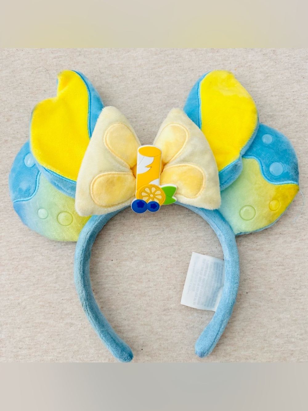 Disney Parks Stitch Blueberry Lemonade Munchlings Headband Ears Plush Minnie